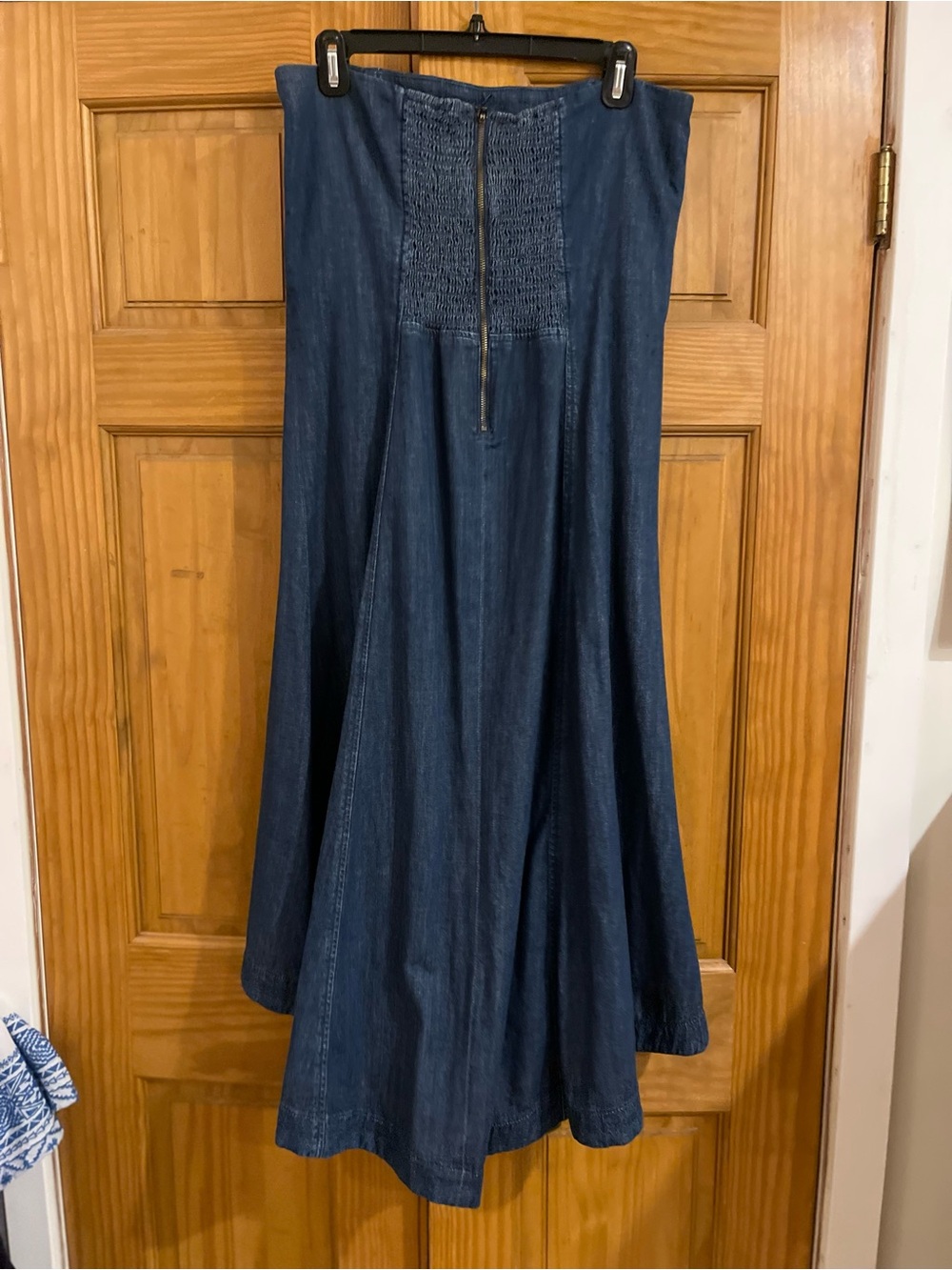 Reformation Dark Blue Denim Midi Dress - Picture 2 of 3